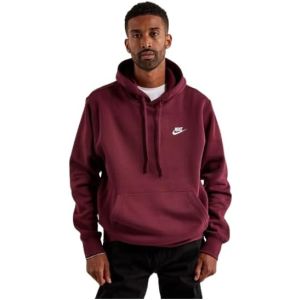 NIKE MENS LEFT CHEST HOODIE-BURGUNDY