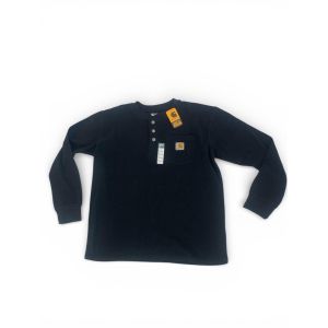 CARHARTT MENS HENLEY-BLACK