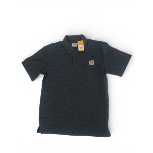 CARHARTT MENS PIQUE POLO-CHARCOAL