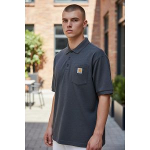 CARHARTT MENS PIQUE POLO-GREY