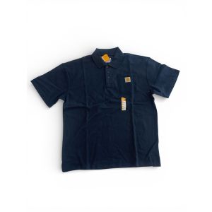CARHARTT MENS PIQUE POLO-NAVY