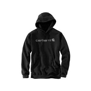 CARHARTT MENS CHEST LOGO HOODIE-CHARCOAL