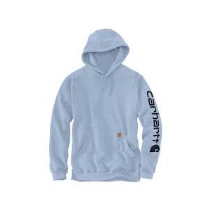 CARHARTT SLEEVE LOGO HOODIE-SKY