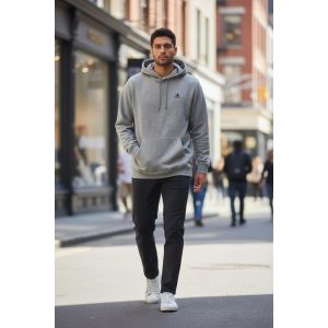 CONVERSE MENS HOODIE-GREY