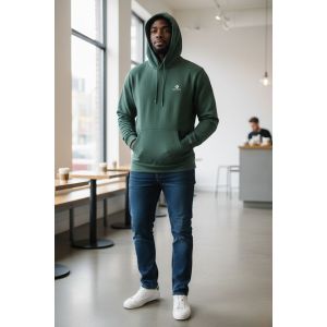 CONVERSE MENS HOODIE-GREEN