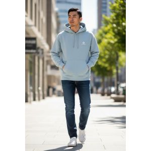 CONVERSE MENS HOODIE-LT BLUE
