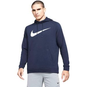 NIKE MENS CHEST SWOOSH HOODIE-NAVY