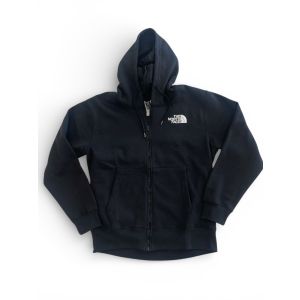 NORTH FACE MENS LEFT CHEST ZIP HOODIE-BLACK