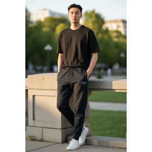 NIKE MENS PATCH FLEECE JOGGER-BLACK