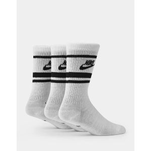 NIKE 3PK CREWSOCK BLACK STRIPE-MEDIUM