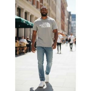 NORTH FACE MENS TSHIRTS- CHARCOAL