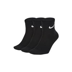 NIKE 3PK ANKLE SOCK CHECK-BLK-MED