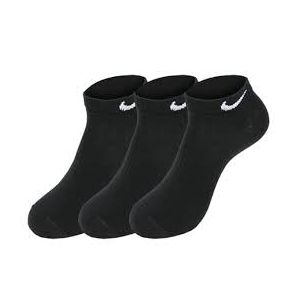 NIKE 3PK ANKLE SOCK -BLK-MED