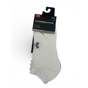 UNDER ARMOUR 3PK ANKLE SOCKS-WHITE