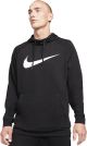 NIKE MENS CHEST SWOOSH HOODIE-BLK/WHT