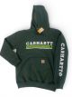 CARHARTT MENS CHEST LOGO SHAMROCK HOODIE-GREEN