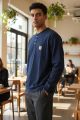 CARHARTT MENS HENLEY-NAVY