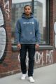 CARHARTT MENS CHEST LOGO HOODIE-SKY