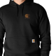 CARHARTT FORCE LOGO MOISTURE WICKING HOODIE-BLACK