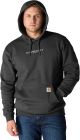 CARHARTT RAIN DEFEND CHEST LOGO HOOD-BLACK