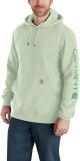 CARHARTT SLEEVE LOGO HOODIE-PISTACHIO