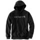 CARHARTT MENS CHEST LOGO HOODIE-CHARCOAL