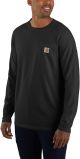 *JUNE* CARHARTT LONG SLEEVE POCKET T--BLACK