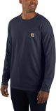 *JUNE* CARHARTT LONG SLEEVE POCKET T--NAVY