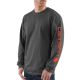 *JUNE* CARHARTT LONG SLEEVE LOGO T-CHARCOAL