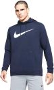 NIKE MENS CHEST SWOOSH HOODIE-NAVY