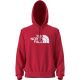 NORTH FACE MENS LARGE CHEST PRINT HOODIE-RED
