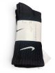 NIKE 3PK CREWSOCK BLACK-LARGE