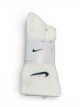 NIKE 3PK CREWSOCK WHITE-MED