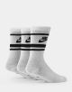 NIKE 3PK CREWSOCK BLACK STRIPE-MEDIUM