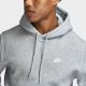 NIKE MENS LEFT CHEST HOODIE-GREY