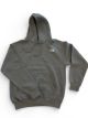 NORTH FACE MENS LEFT CHEST HOODIE-CHARCOAL
