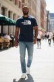 NORTH FACE MENS TSHIRTS- NAVY