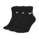 NIKE 3PK ANKLE SOCK CHECK-BLK-MED