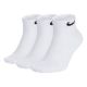 NIKE 3PK ANKLE SOCK -WHT-MED